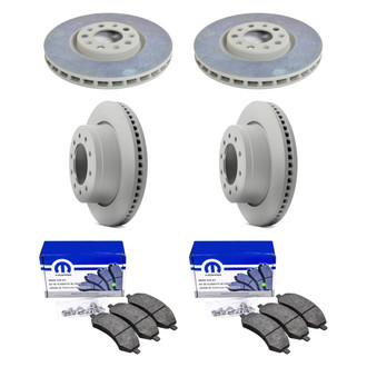 Mopar® - Front and Rear Brake Kit with Semi-Metallic Pads