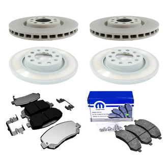 Mopar® - Front and Rear Brake Kit with Semi-Metallic Pads