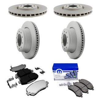 Mopar® - Front and Rear Brake Kit with Semi-Metallic Pads