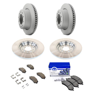 Mopar® - Front and Rear Brake Kit with Semi-Metallic Pads