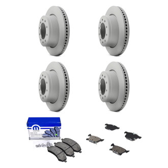 Mopar® - Front and Rear Brake Kit with Semi-Metallic Pads