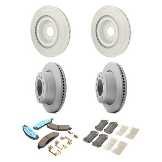 Mopar® - Front and Rear Brake Kit with Semi-Metallic Pads