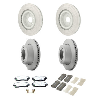 Mopar® - Front and Rear Brake Kit with Semi-Metallic Pads