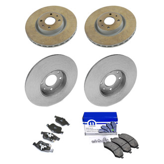 Mopar® - Front and Rear Brake Kit with Semi-Metallic Pads