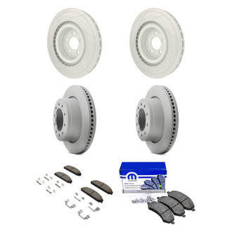 Mopar® - Front and Rear Brake Kit with Semi-Metallic Pads