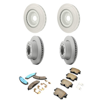 Mopar® - Front and Rear Brake Kit with Semi-Metallic Pads