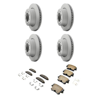 Mopar® - Front and Rear Brake Kit with Semi-Metallic Pads