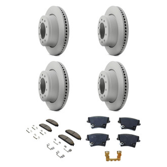 Mopar® - Front and Rear Brake Kit with Semi-Metallic Pads