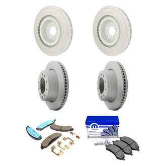 Mopar® - Front and Rear Brake Kit with Semi-Metallic Pads