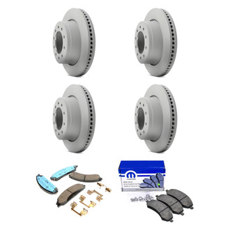 Mopar® - Front and Rear Brake Kit with Semi-Metallic Pads