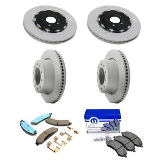 Mopar® - Front and Rear Brake Kit with Semi-Metallic Pads