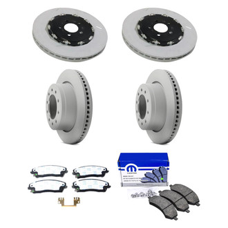 Mopar® - Front and Rear Brake Kit with Semi-Metallic Pads