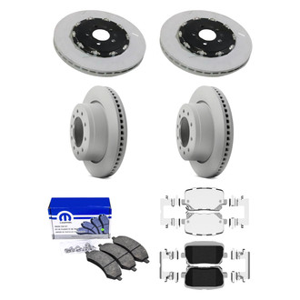 Mopar® - Front and Rear Brake Kit with Semi-Metallic Pads