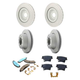 Mopar® - Front and Rear Brake Kit with Semi-Metallic Pads
