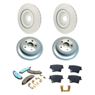 Mopar® - Front and Rear Brake Kit with Semi-Metallic Pads