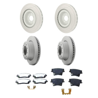 Mopar® - Front and Rear Brake Kit with Semi-Metallic Pads