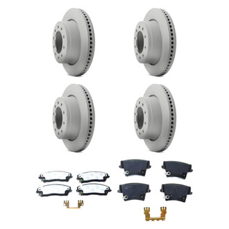 Mopar® - Front and Rear Brake Kit with Semi-Metallic Pads