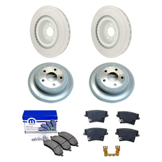 Mopar® - Front and Rear Brake Kit with Semi-Metallic Pads
