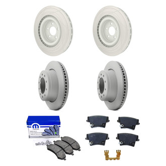 Mopar® - Front and Rear Brake Kit with Semi-Metallic Pads