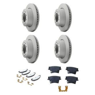 Mopar® - Front and Rear Brake Kit with Semi-Metallic Pads