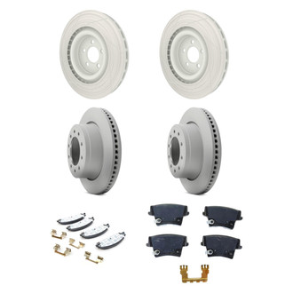 Mopar® - Front and Rear Brake Kit with Semi-Metallic Pads
