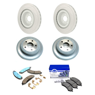 Mopar® - Front and Rear Brake Kit with Semi-Metallic Pads