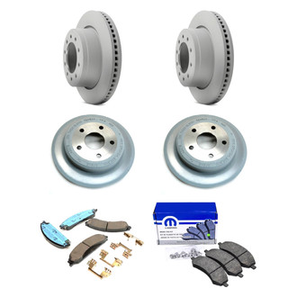 Mopar® - Front and Rear Brake Kit with Semi-Metallic Pads