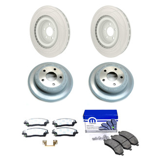 Mopar® - Front and Rear Brake Kit with Semi-Metallic Pads