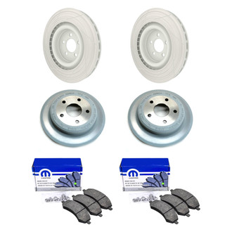 Mopar® - Front and Rear Brake Kit with Semi-Metallic Pads
