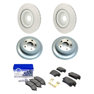 Mopar® - Front and Rear Brake Kit with Semi-Metallic Pads