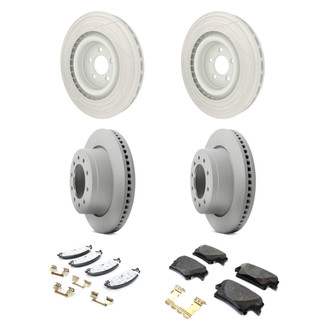 Mopar® - Front and Rear Brake Kit with Semi-Metallic Pads