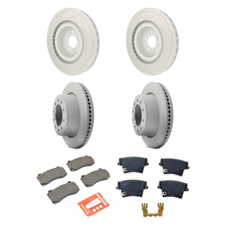 Mopar® - Front and Rear Brake Kit with Semi-Metallic Pads