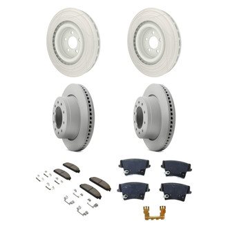 Mopar® - Front and Rear Brake Kit with Semi-Metallic Pads