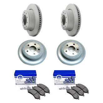 Mopar® - Front and Rear Brake Kit with Semi-Metallic Pads