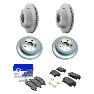 Mopar® - Front and Rear Brake Kit with Semi-Metallic Pads