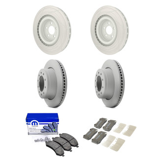 Mopar® - Front and Rear Brake Kit with Semi-Metallic Pads