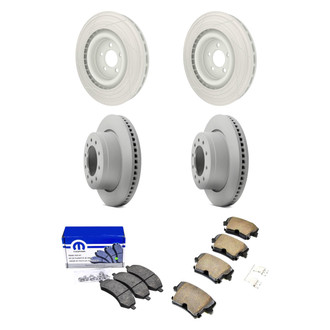 Mopar® - Front and Rear Brake Kit with Semi-Metallic Pads
