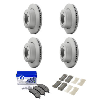 Mopar® - Front and Rear Brake Kit with Semi-Metallic Pads