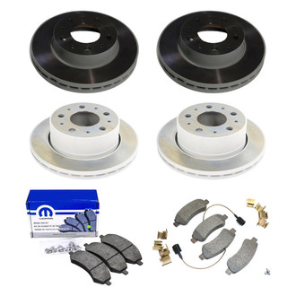 Mopar® - Plain Front and Rear Brake Kit with Semi-Metallic Pads
