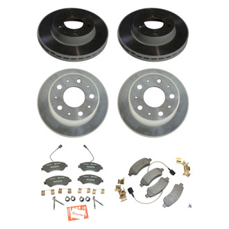 Mopar® - Plain Front and Rear Brake Kit with Semi-Metallic Pads