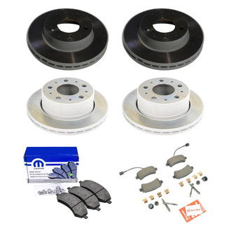 Mopar® - Plain Front and Rear Brake Kit with Semi-Metallic Pads