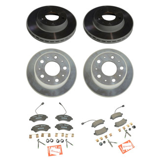Mopar® - Plain Front and Rear Brake Kit with Semi-Metallic Pads