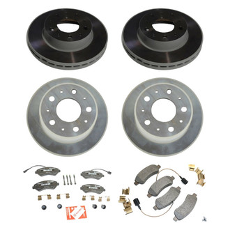 Mopar® - Plain Front and Rear Brake Kit with Semi-Metallic Pads