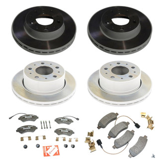 Mopar® - Plain Front and Rear Brake Kit with Semi-Metallic Pads