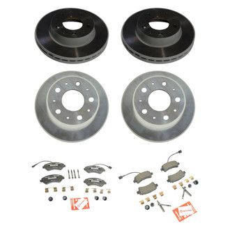 Mopar® - Plain Front and Rear Brake Kit with Semi-Metallic Pads