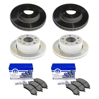 Mopar® - Plain Front and Rear Brake Kit with Semi-Metallic Pads