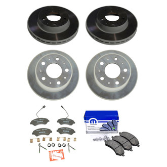 Mopar® - Plain Front and Rear Brake Kit with Semi-Metallic Pads