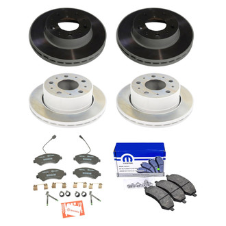 Mopar® - Plain Front and Rear Brake Kit with Semi-Metallic Pads