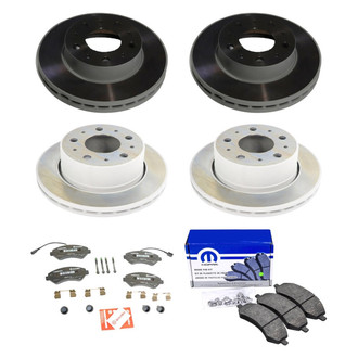 Mopar® - Plain Front and Rear Brake Kit with Semi-Metallic Pads