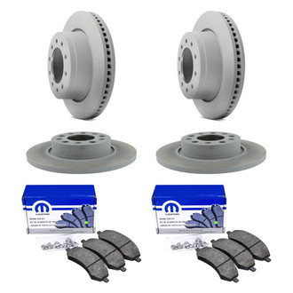Mopar® - Front and Rear Brake Kit with Semi-Metallic Pads